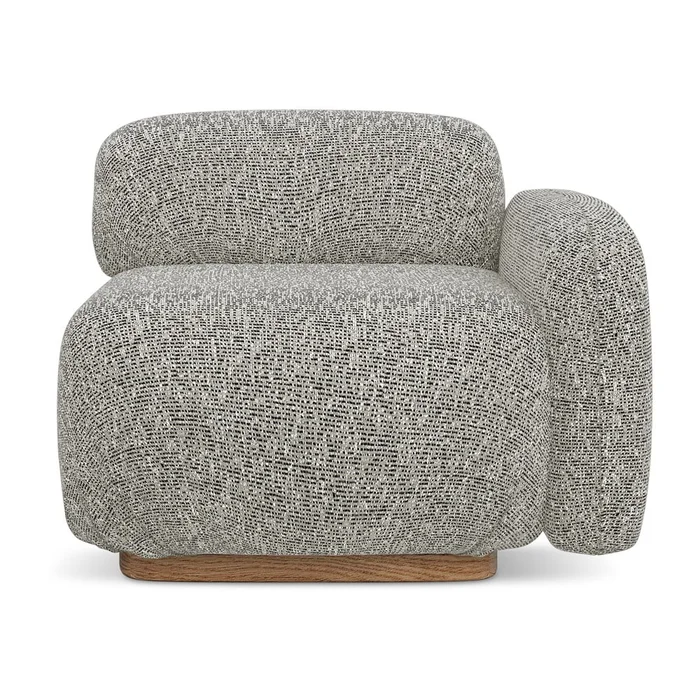 Pravý roh modul Ailani Makamii v šedé barvě