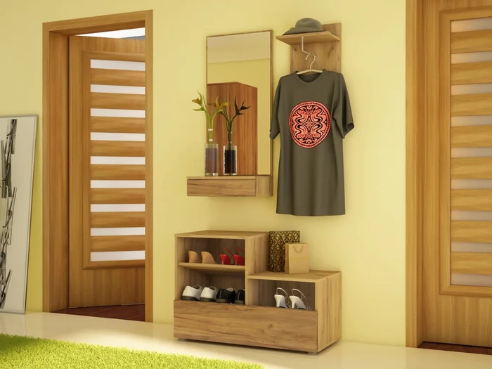 Předsíň XIVA craft zlatý/tobacco, 5letá záruka