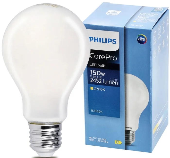 Prémiová LED žárovka Philips E27 - 17,5W - 2452 lm - teplá bílá