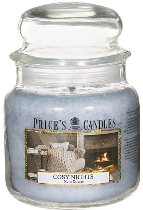 Price's MIDI Skleněná Svíčka Cosy Nights 90h