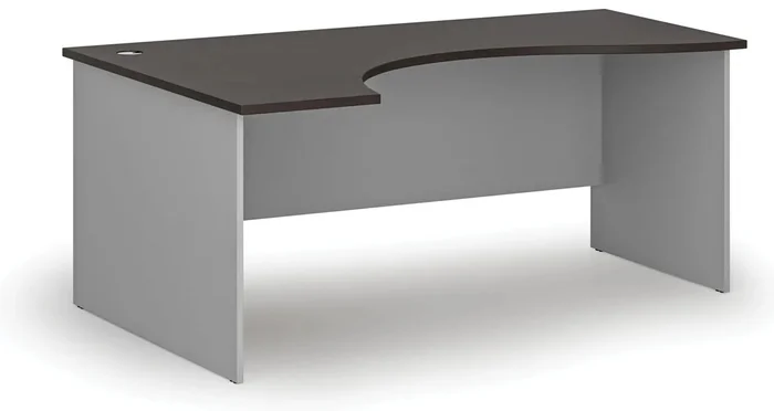 PRIMO Šedý Levý Kancelářský Psací Stůl 180x120 cm