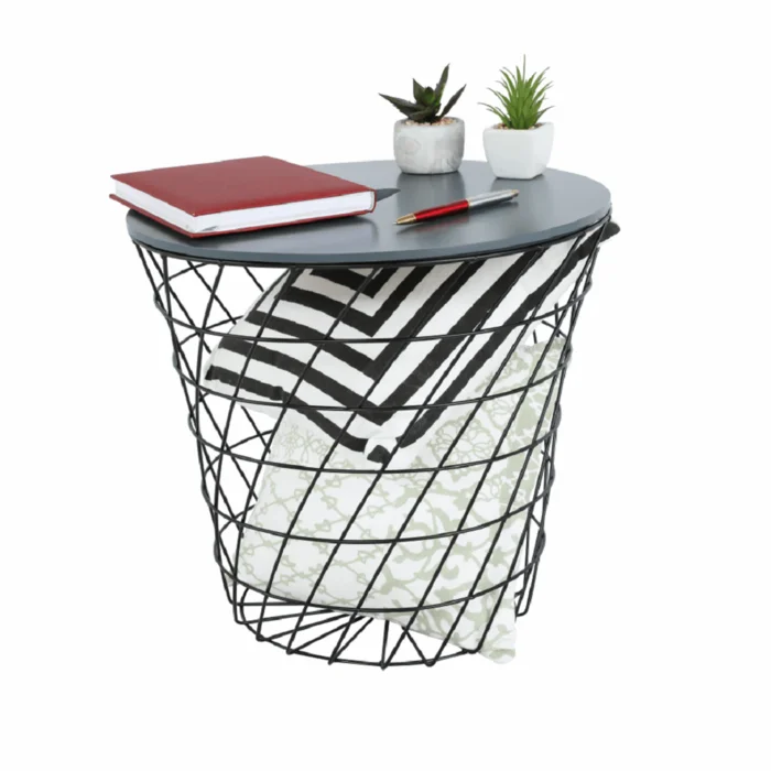 Příruční stolek BATIS TYP 2 – grafit/černá