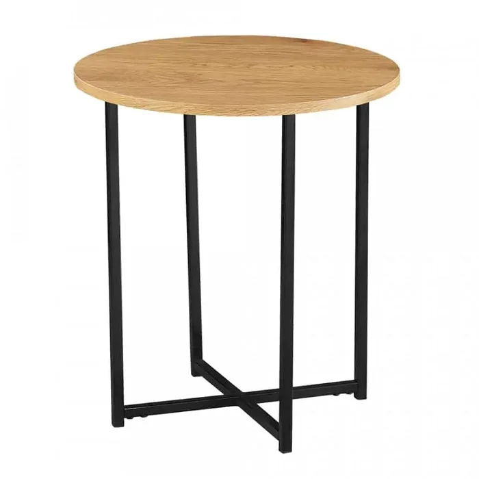 Příruční stolek IMSAR – dub/černý kov