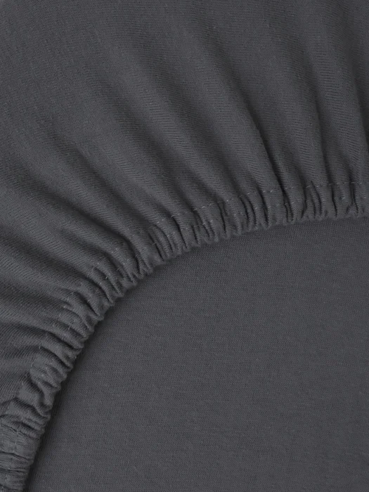 Prostěradlo Jersey Classic 90x200 cm – tmavě šedé