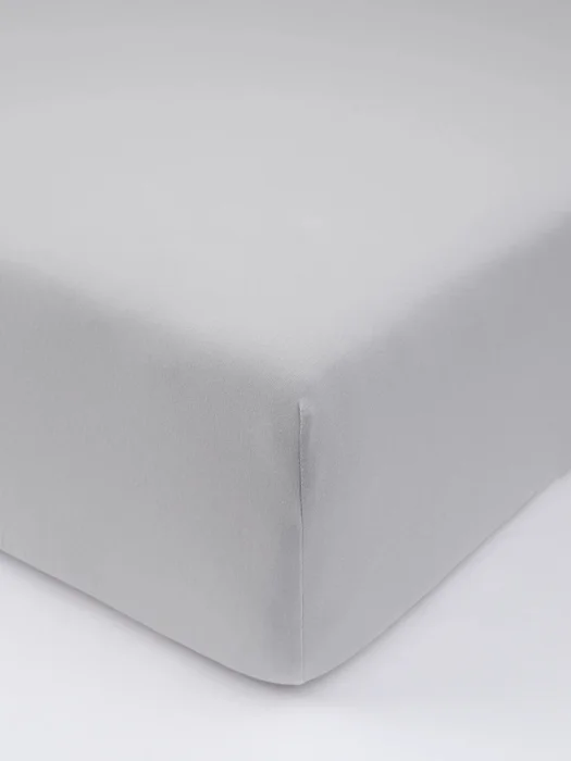 Prostěradlo Jersey s elastanem 140x200 cm světle šedé