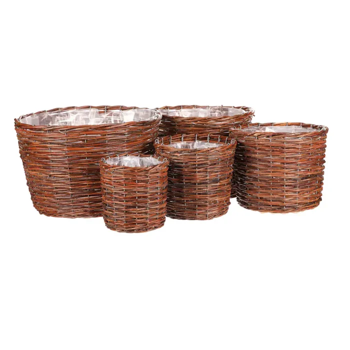 Proutěný obal na květiny PRP305 – sada 5 ks