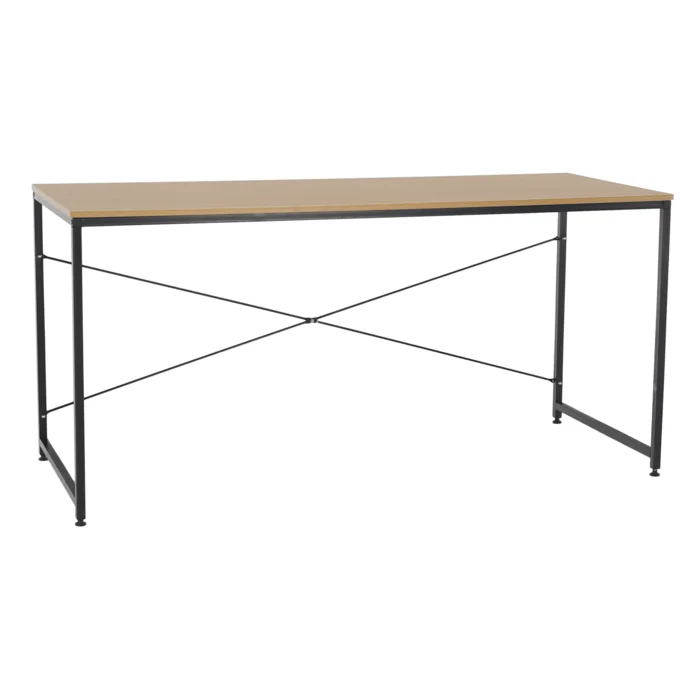 Psací stůl MELLORA dub a černá 150x60 cm