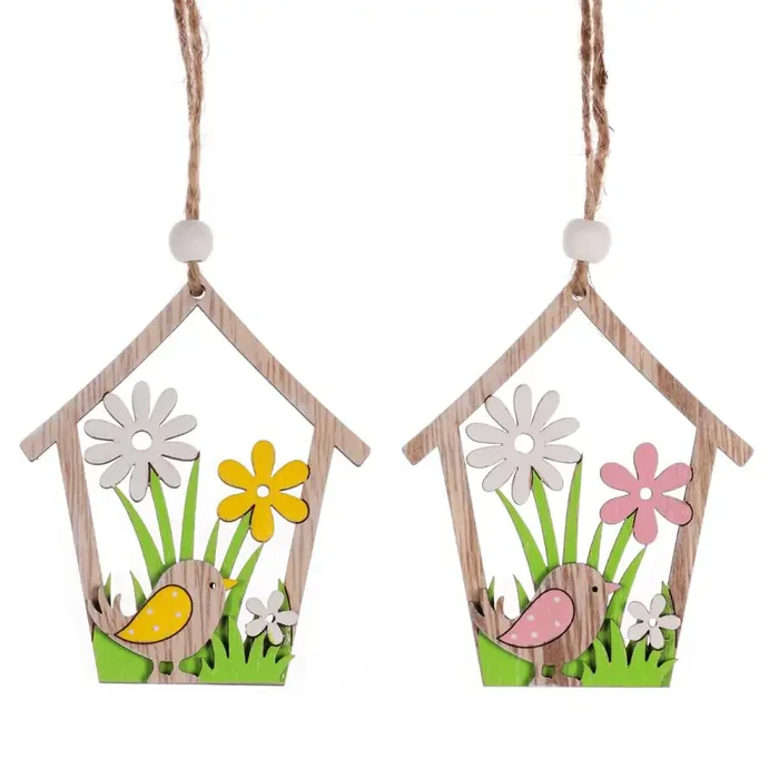 Ptačí budka dekorace – sada 2 ks (VEL7018)