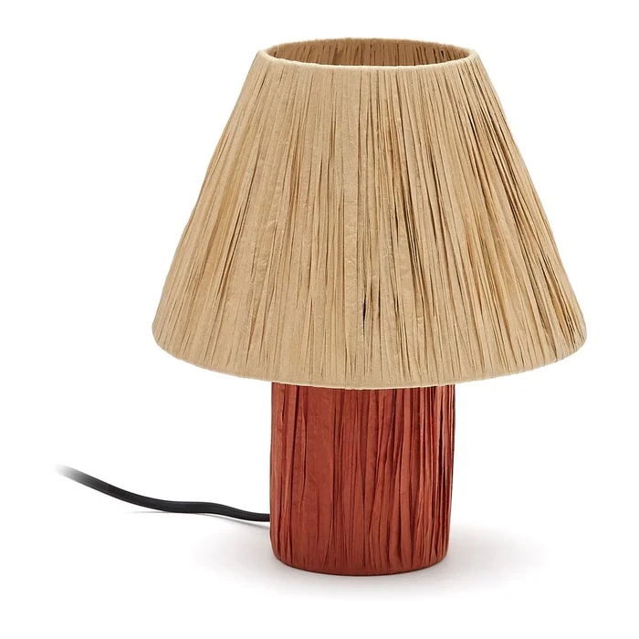 Pulmi Stolní Světlo s Přírodním a Terakotovým Designem
