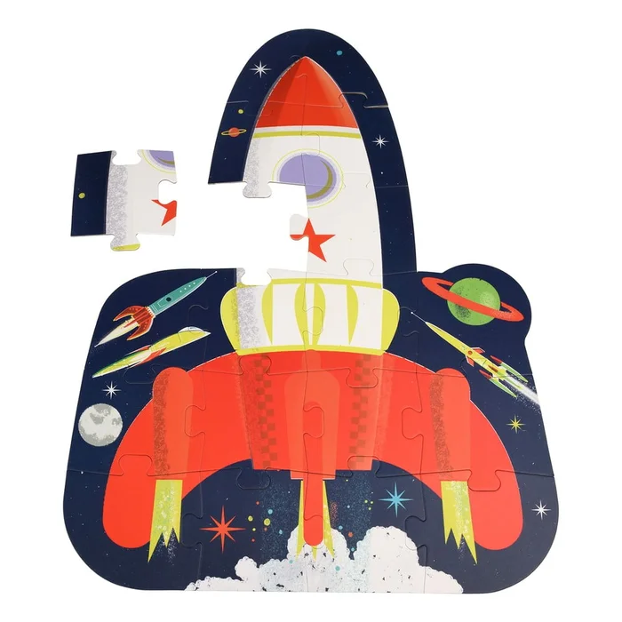Puzzle Raketa z období Vesmírného věku 18 dílků