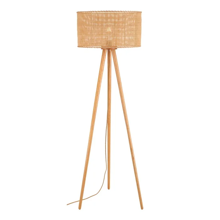 Ratanová stojací lampa SULION Rattan 145 cm