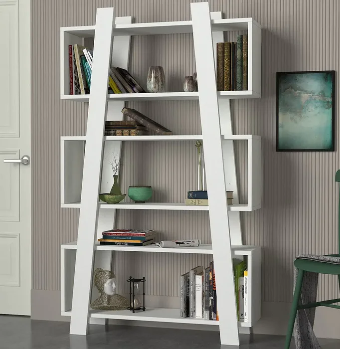 Regál BULDAN – bílá matná