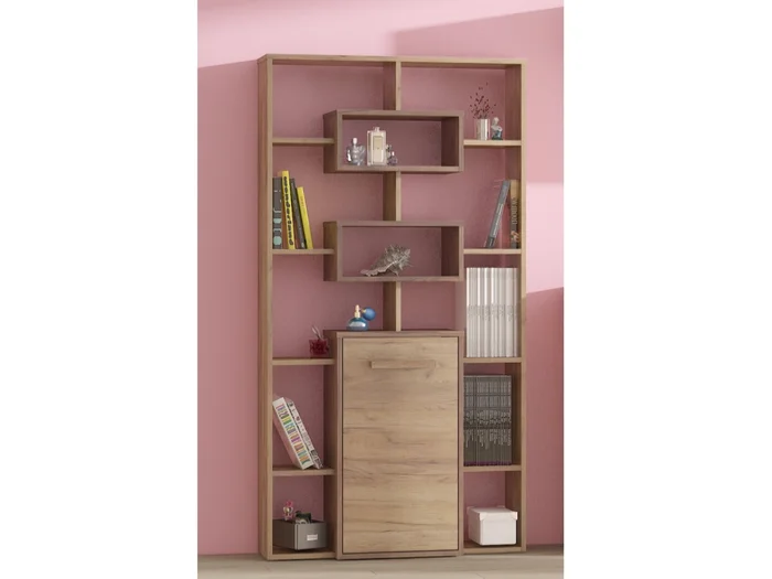 Regál Dorinda 1D – craft tobaco / craft zlatý