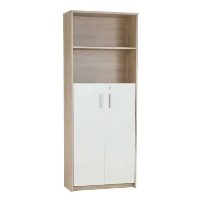 Regál JOHAN 2 NEW 10 – dub sonoma a bílá