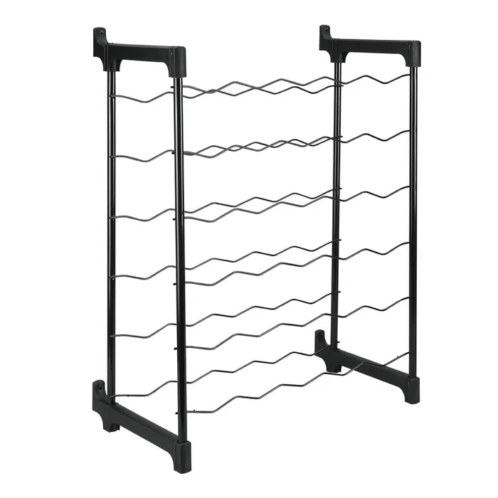 Regál na víno Metaltex 30 lahví šedý