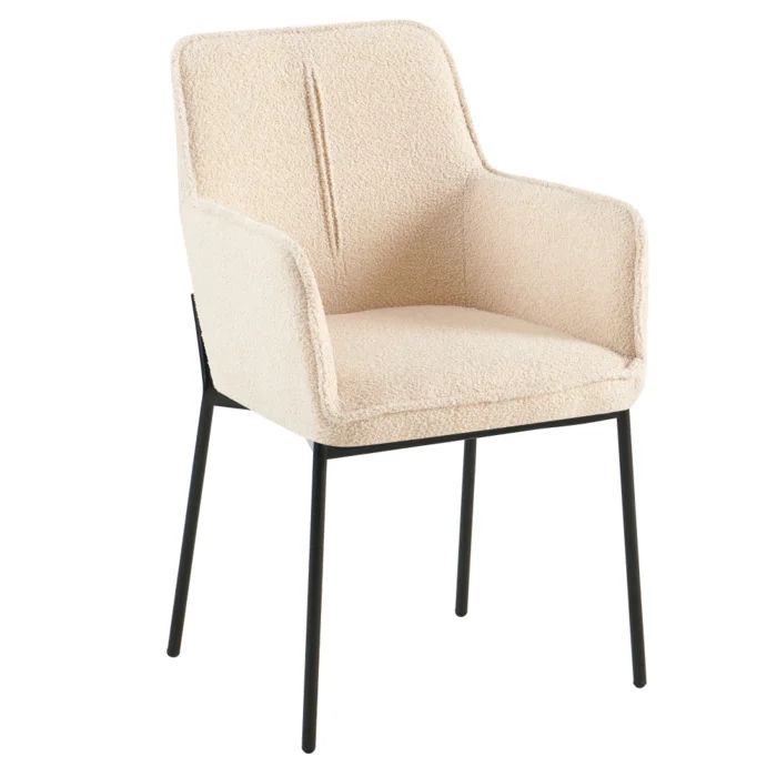 REMOND Designové křeslo béžovo-černé