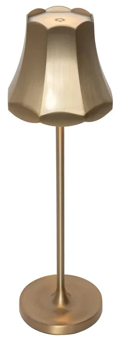Retro nabíjecí stolní lampa Granny zlatá IP44
