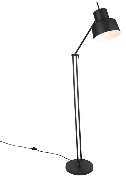 Retro stojací lampa Chappie černá