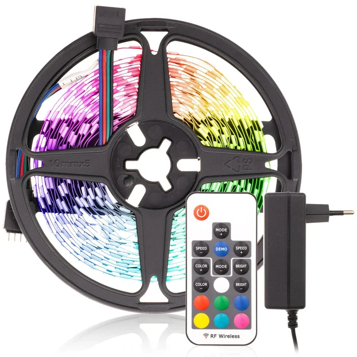 RGB LED Páska 5m s Dálkovým Ovladačem