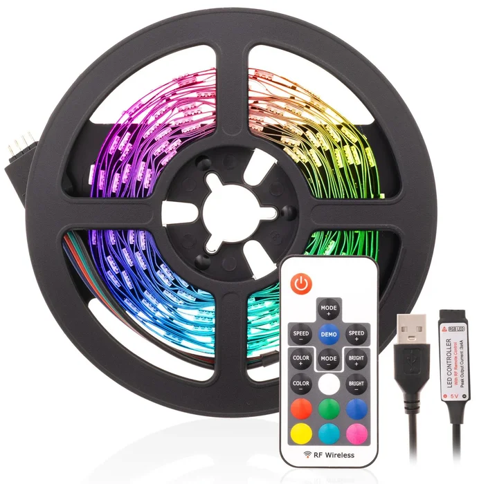 RGB USB LED pásek 4m s dálkovým ovládáním