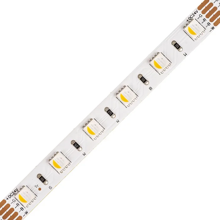 RGBW 24V LED Pásek s Teplou Bílou a RGBW Technologie