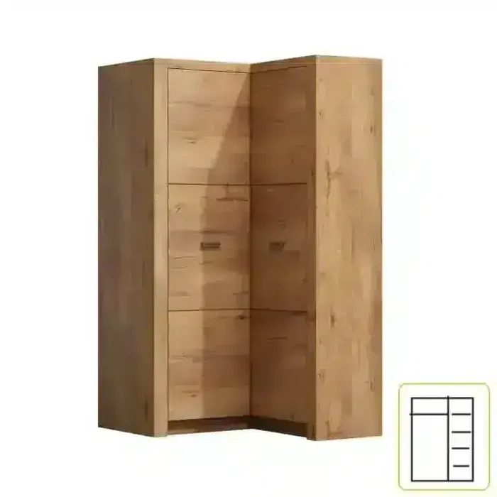 Rohová skříň INFINITY 14 – jasan světlý