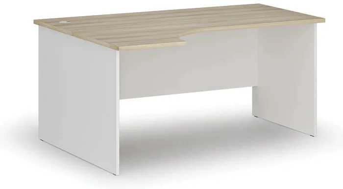 Rohový kancelářský stůl PRIMO White 160x120 cm levý