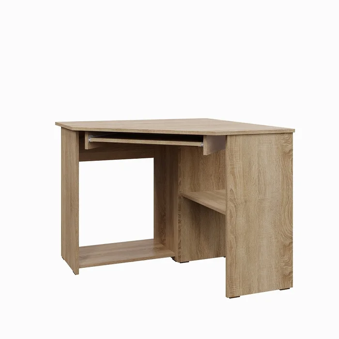 Rohový PC stůl NEJBY SMART 01 – pravý, dub sonoma