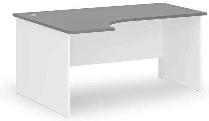 Rohový psací stůl PRIMO White 160x120 cm levý