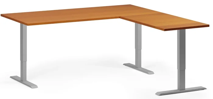 Rohový výškově nastavitelný pracovní stůl 180x180 cm