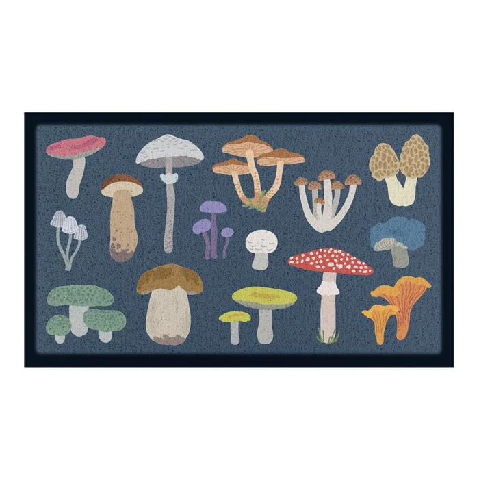 Rohožka s motivem lesních hub 40x70 cm