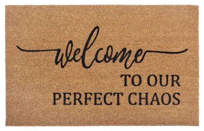 Rohožka Welcome to Our Perfect Chaos, 45×70 cm