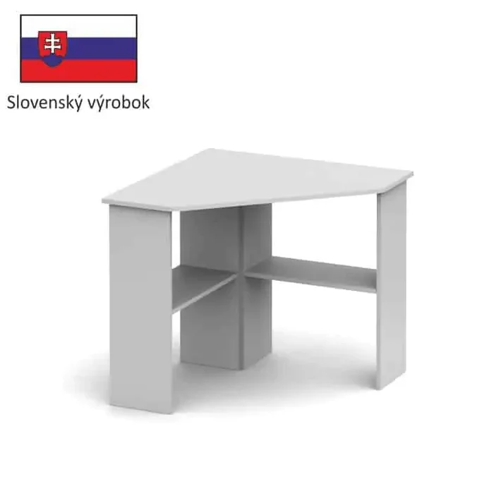 RONY NEW rohový PC stůl – bílý