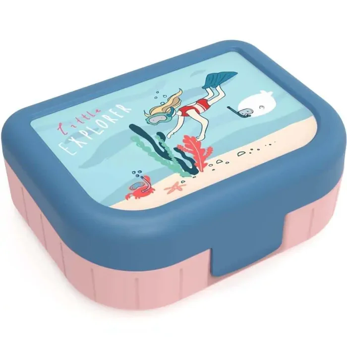 ROTHO Svačinový box KIDS EXPLORER 1 l – růžový