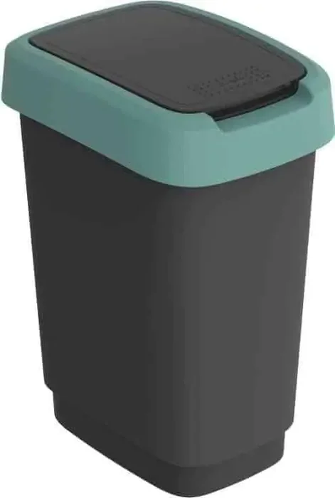 ROTHO Twist 10 L odpadkový koš – zelený
