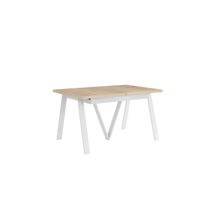 Rozkládací jídelní stůl AVENY 140-290 cm dub sonoma/bílá