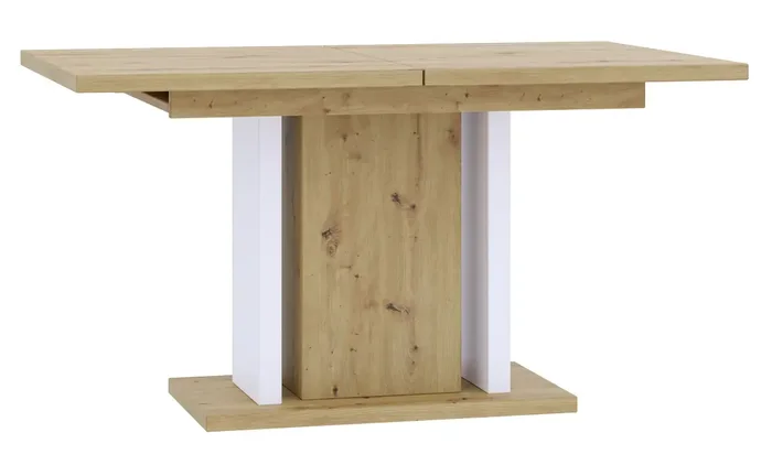 Rozkládací jídelní stůl JANGA Artisan/Bílá