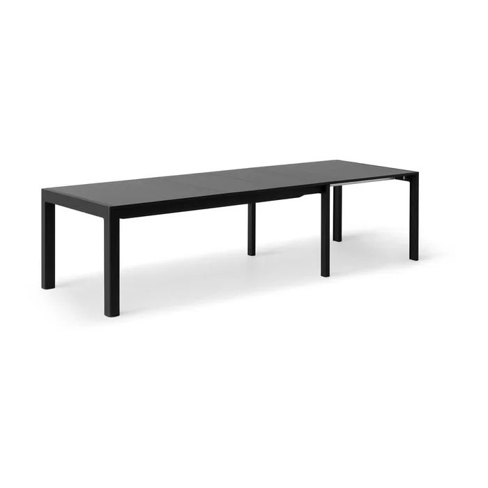 Rozkládací jídelní stůl Join s černou deskou 96x220 cm
