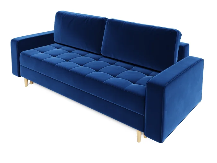 Rozkládací pohovka GREYIA tmavě modrá