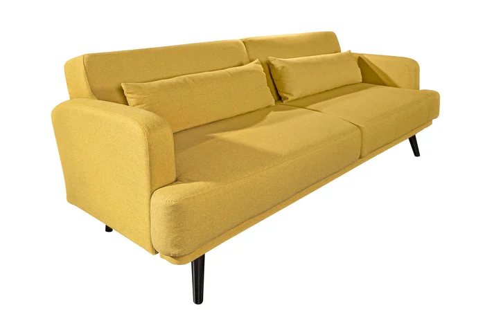 Rozkládací pohovka INVICTA INTERIOR Studio 210 cm hořčicová