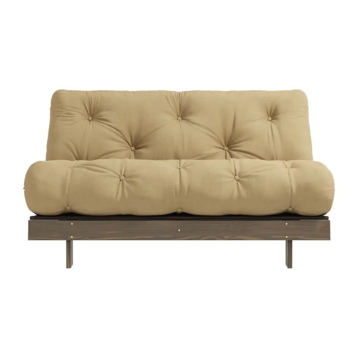 Rozkládací pohovka Roots Karup Design 140 cm béžovohořčicová