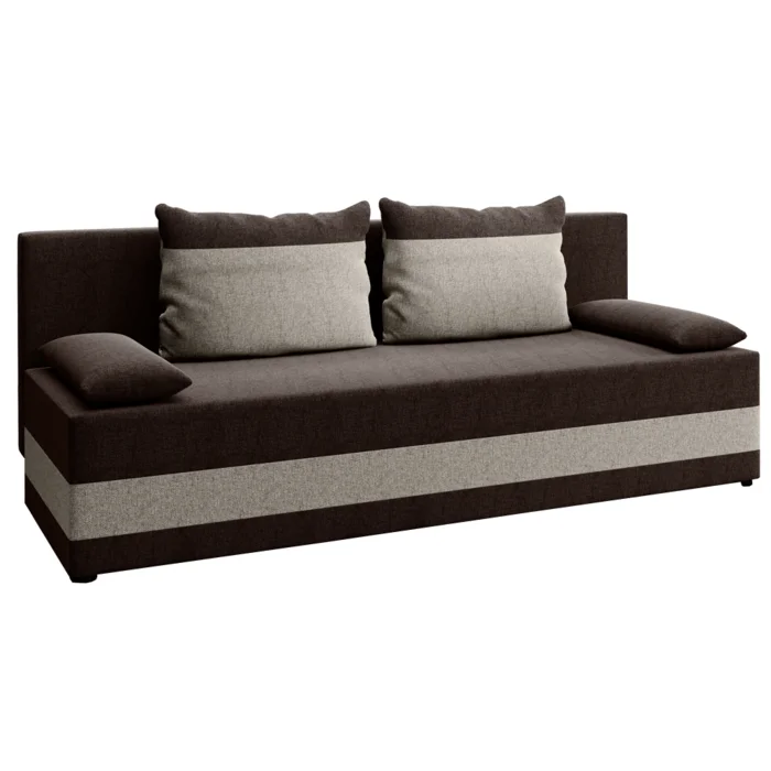 Rozkládací pohovka Taupe/Hnědá – PREMIUM NEW