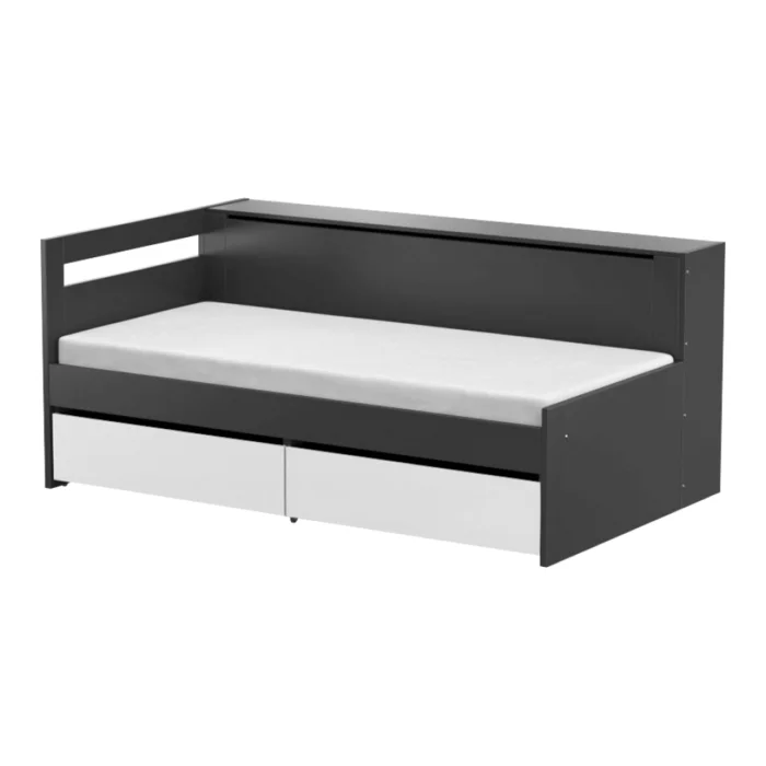 Rozkládací postel s úložným prostorem a moderním designem