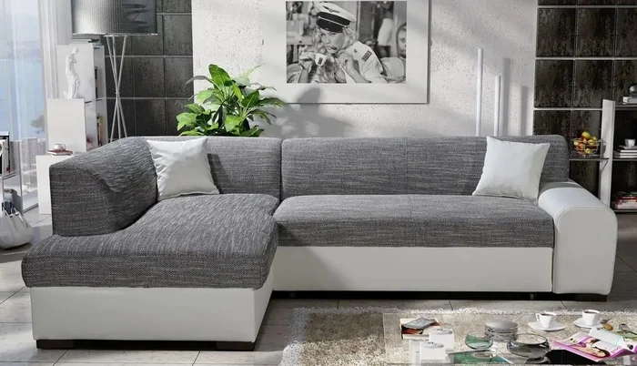 Rozkládací rohová sedačka SPLIT M120/B01 – levá orientace