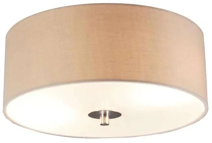 Rustikální béžové stropní svítidlo Drum 30 cm