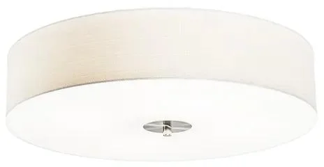 Rustikální bílé stropní svítidlo Drum Jute 50 cm