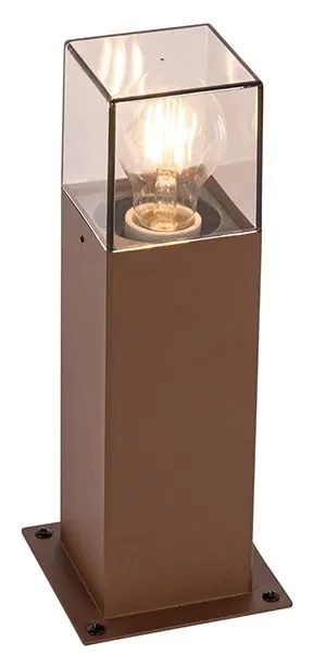 Rustikální venkovní lampový sloup v rezavém odstínu 30 cm - Dánsko