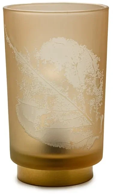 Růžová LED skleněná lampička PINNY 15 cm