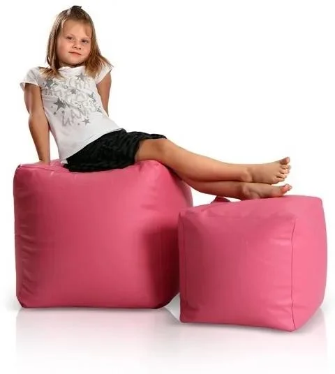 Růžová sedací taburetka TiaHome