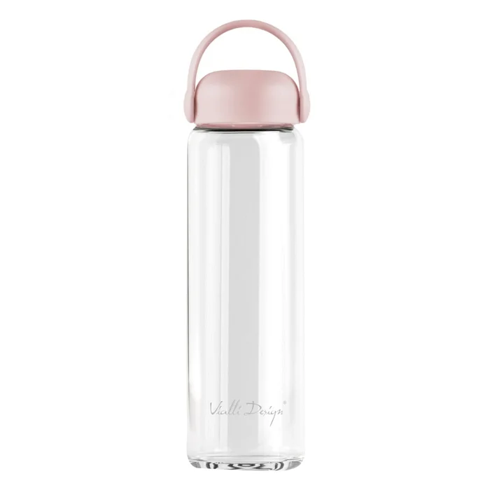 Růžová skleněná láhev 540 ml Fuori